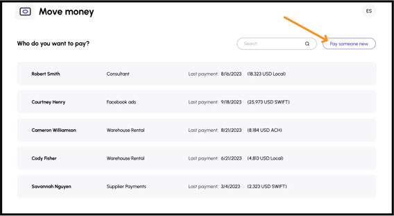 Easily pay someone new with Viably Global.