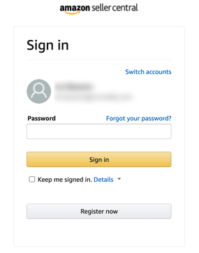 Sign in to your Amazon Seller Central to authorize Viably as a connection.