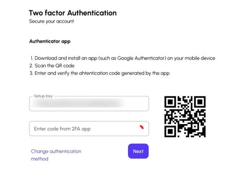 You can secure your Viably account using 2FA via an authenticator app.